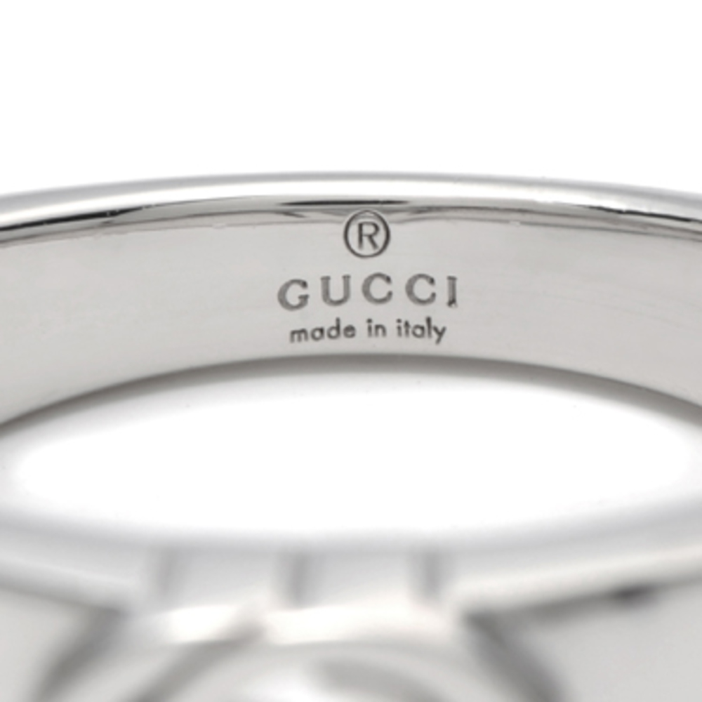 Gucci Silver Interlocking Ring G - image 3